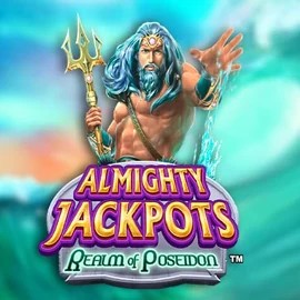 Almighty Jackpots – Realm of Poseidon by Novomatic, showcased at winzcasinoo.co.nl – game logo