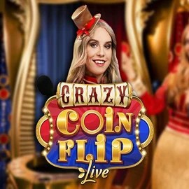 Crazy Coin Flip logo by Evolution at Winz Casino