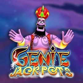Genie Jackpots slot logo by Blueprint Gaming at Winz Casino