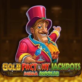 Official Jackpots logo: Gold Factory Jackpots Mega Moolah by Aurum Signature Studios at Winz Casino