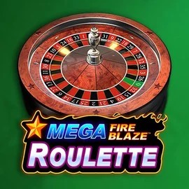 Mega Fire Blaze Roulette online game logo by Playtech on winzcasinoo.co.nl