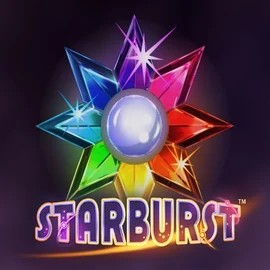 Starburst logo – Slots by NetEnt at Winz Casino